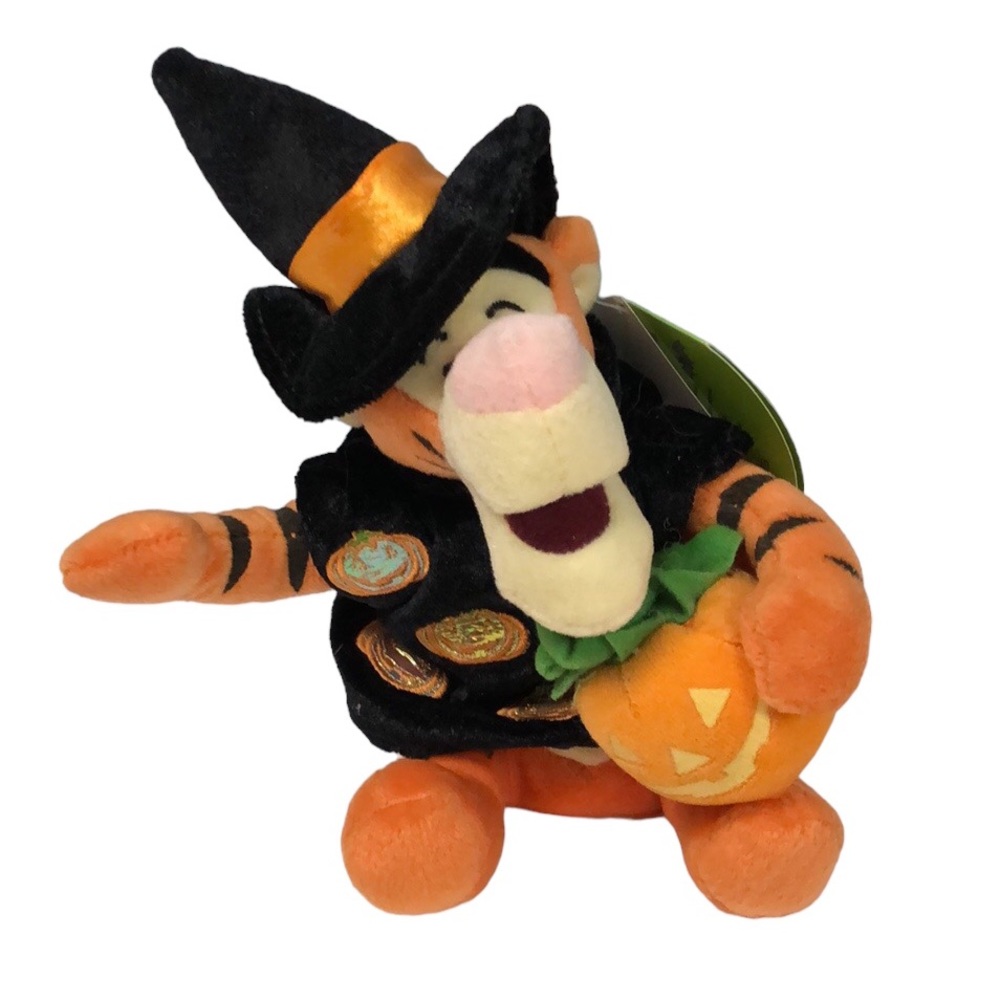 Disney Winnie The Pooh Halloween Light up Witch Tigger Plush Stuffed Animal Toy‎